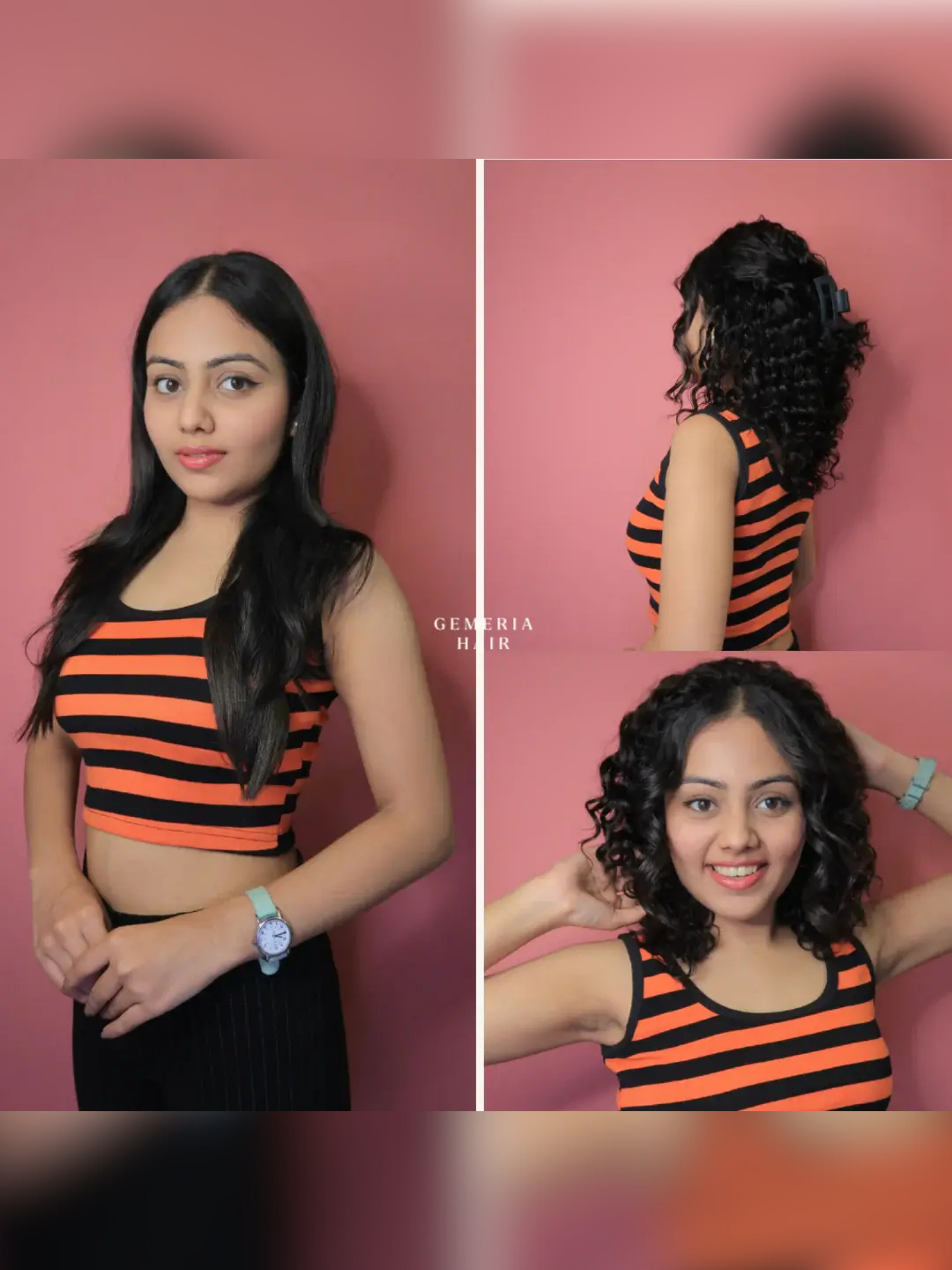 Deep Curly Half Head Wig