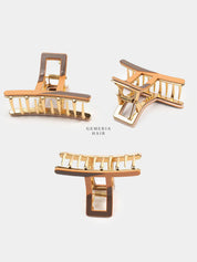 Twisted Bichrome Metal Clutcher | Hair Claw Clip