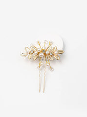 Pearl Leaf Vine Hair Pin | Hair Bun, Braids U-Pins