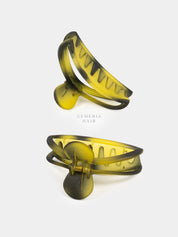 Black Splash Matte Hair Claw Clip