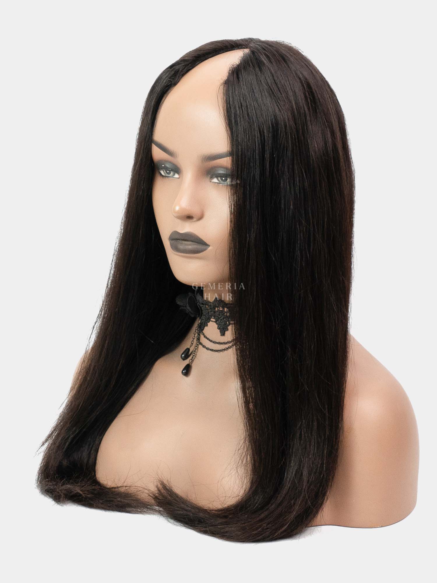 Designer wigs showcase: Gemeria Hair V-Part Wig with gothic-inspired styling and flawless finish