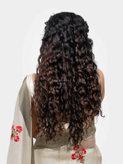 Dark Brown Balayage | Deep Curly Half Head Wig