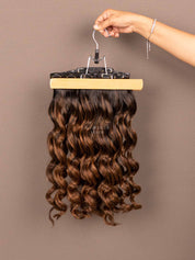 Caramel Brown Balayage | Seamless | 7 Set Clip-In Hair Extensions