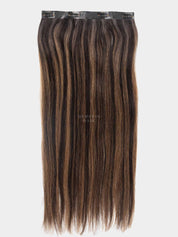 Ash Brown Balayage | Seamless | 1 Piece Clip-In Hair Volumizer