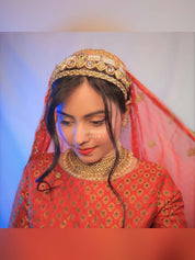 Rajkumari Krishna - Minimal Kundankari Head Band | Sheeshphool Matthapatti