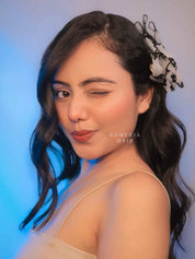 Threaded Floral Hair Bow Knot Clip | Hair Bow