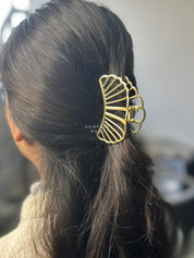 Sea-Shell Metal Hair Claw Clip