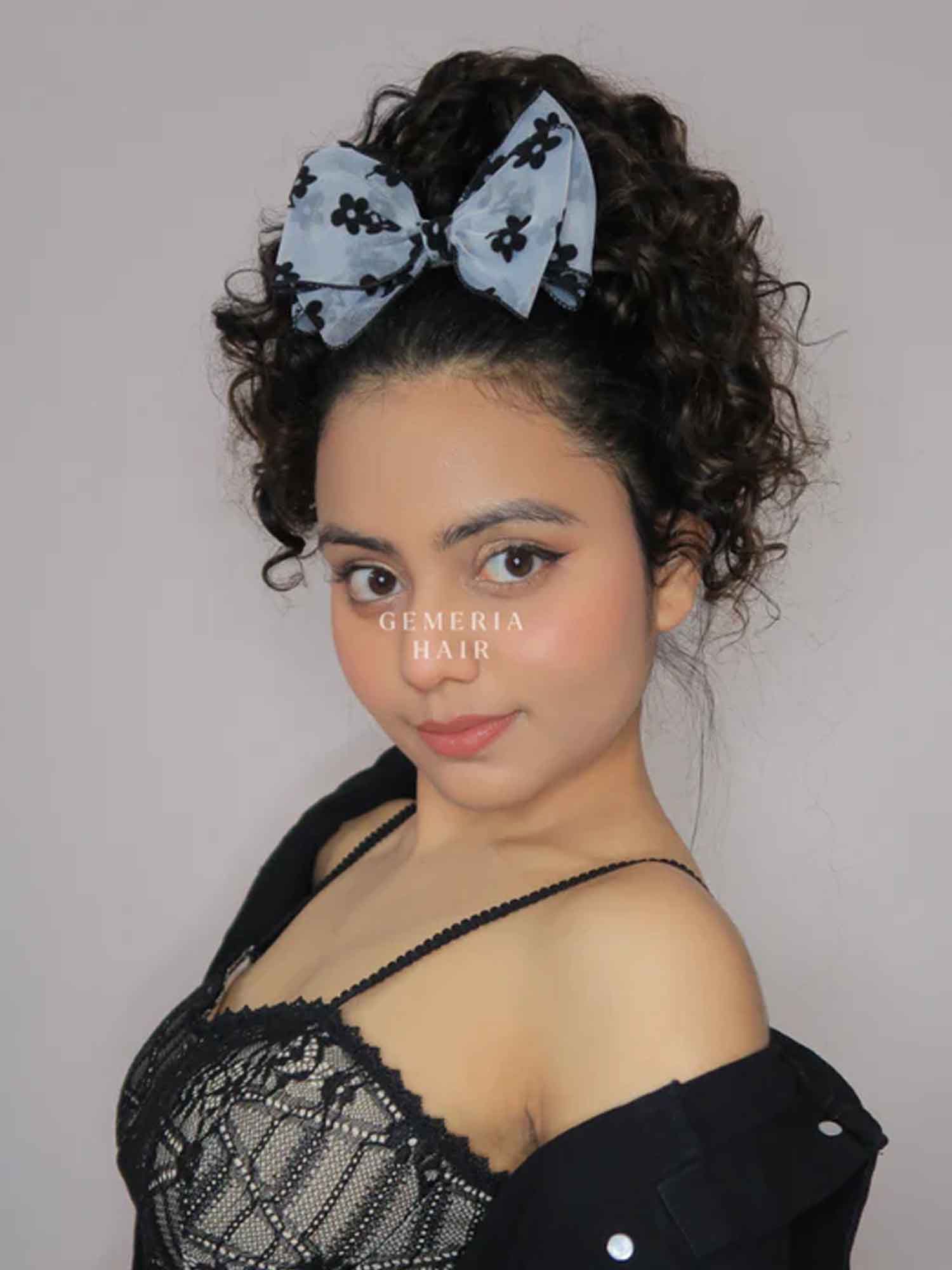 Threaded Floral Hair Bow Knot Clip | Hair Bow