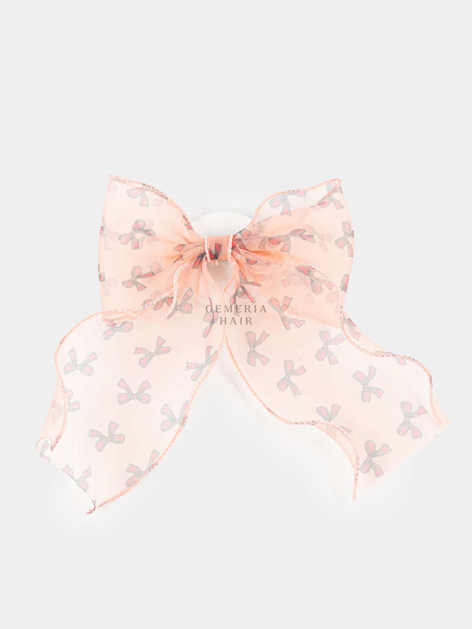 Lace & Light Organza Hair Bow Clip