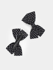 Polka Dots Bow Hair Clips | For Babies/Kids