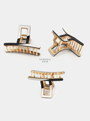 Twisted Bichrome Metal Clutcher | Hair Claw Clip
