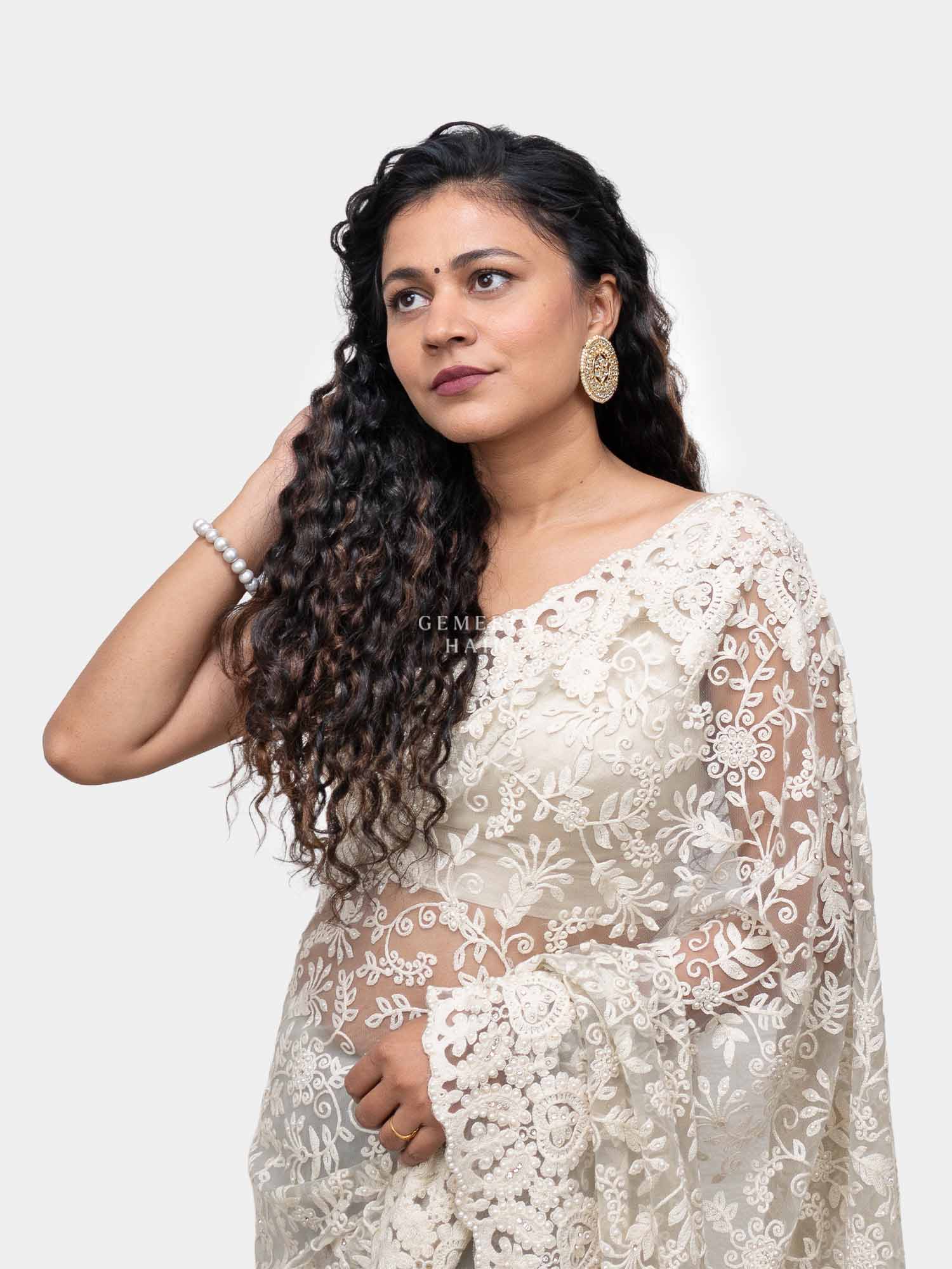 Dark Brown Balayage | Deep Curly Half Head Wig