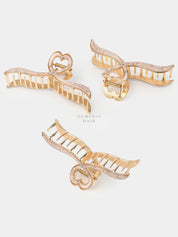 Heart Loop Vintage Metal Hair Claw Clip