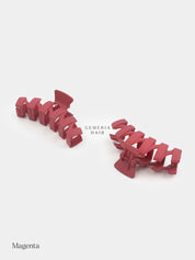 Zig-Zag Matte | Large Hair Claw Clips | Clutchers