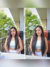 7-piece straight clip-in hair extension set