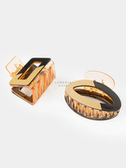 Glassy Tint Hair Claw Clip | Dual Color