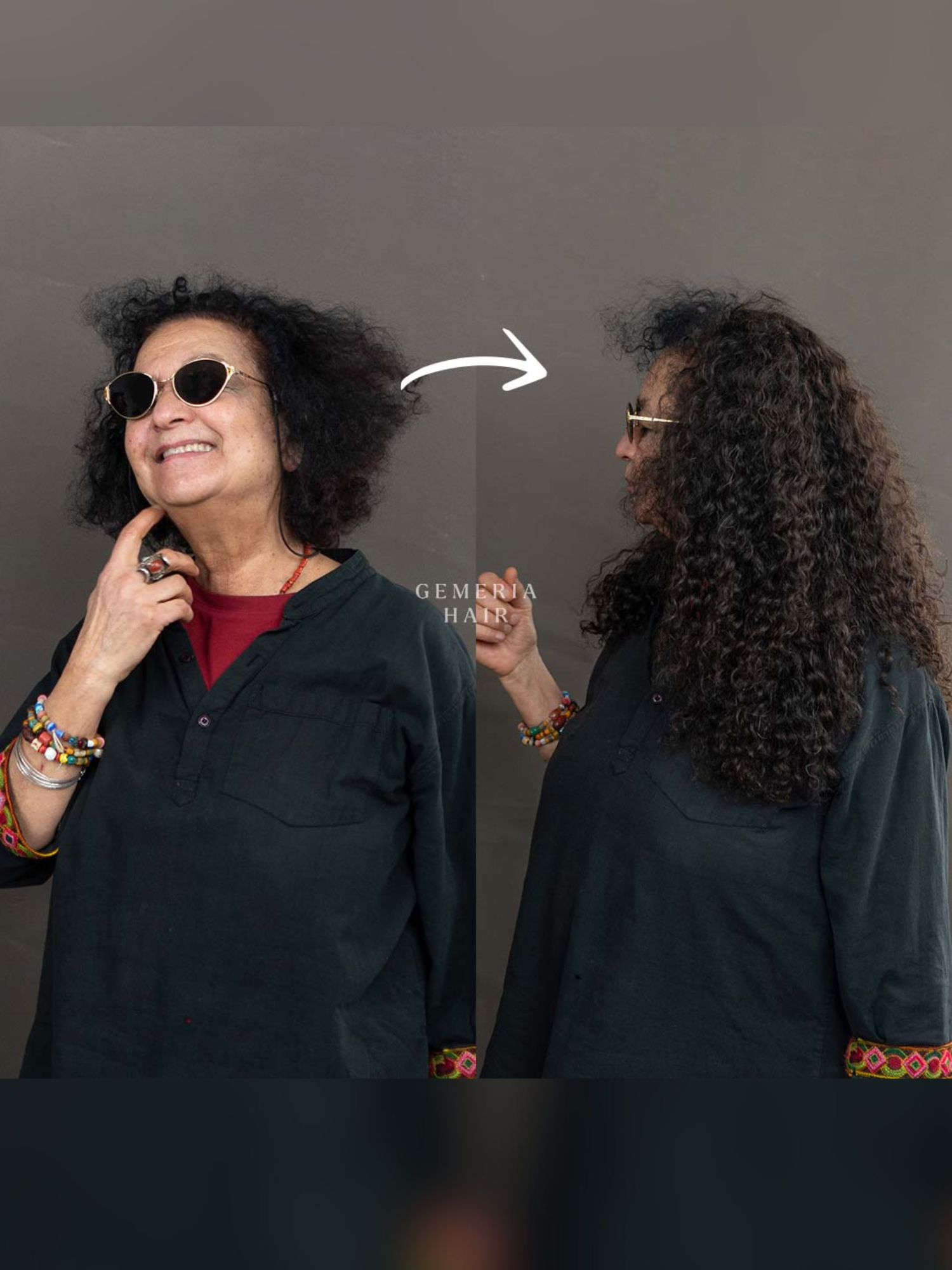 Deep Curly Half Head Wig