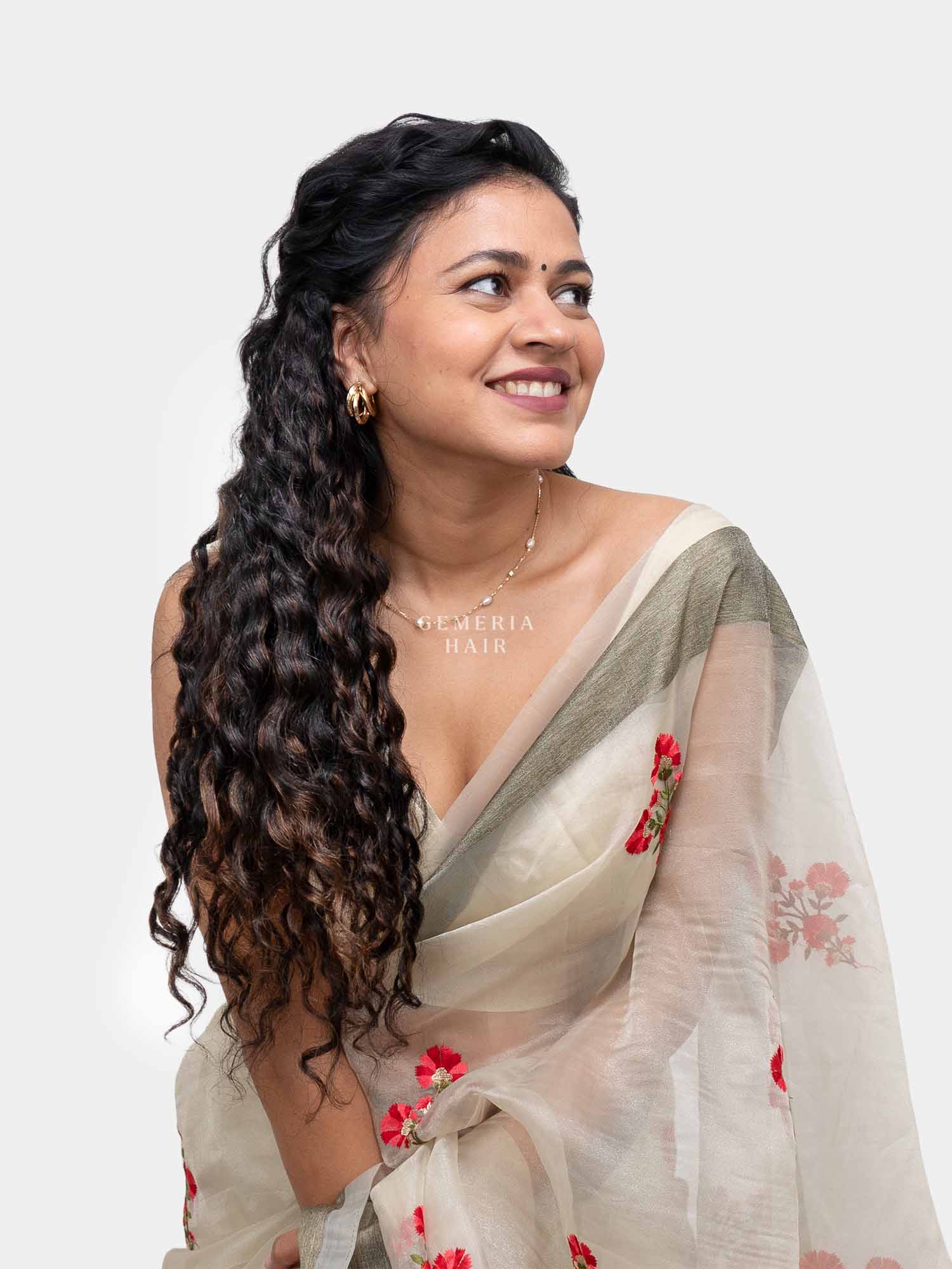 Dark Brown Balayage | Deep Curly Half Head Wig