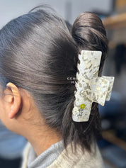 Textured Acrylic Hair Claw Clip