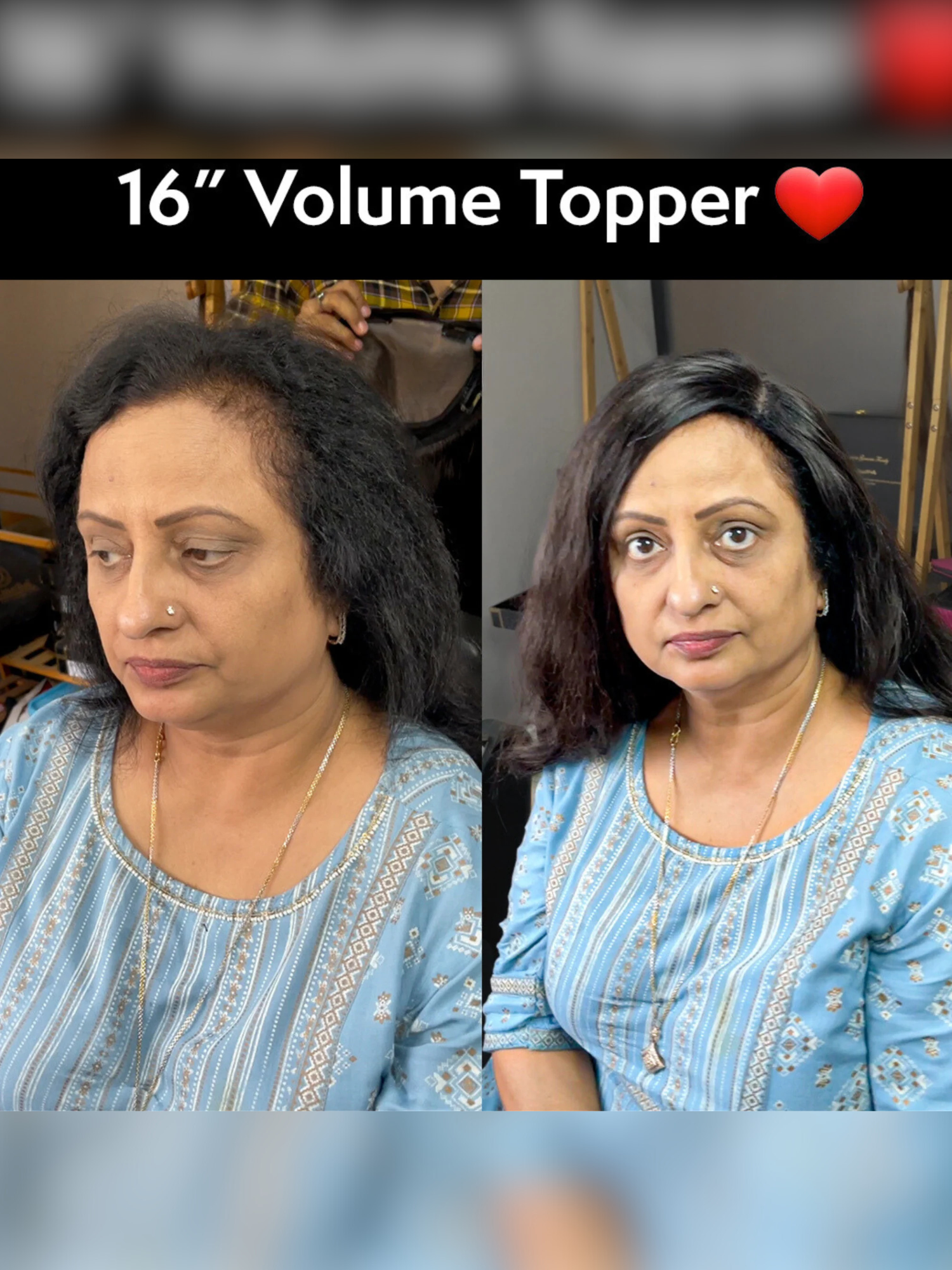6"x8" | Volume Hair Topper | Crown Hair Topper