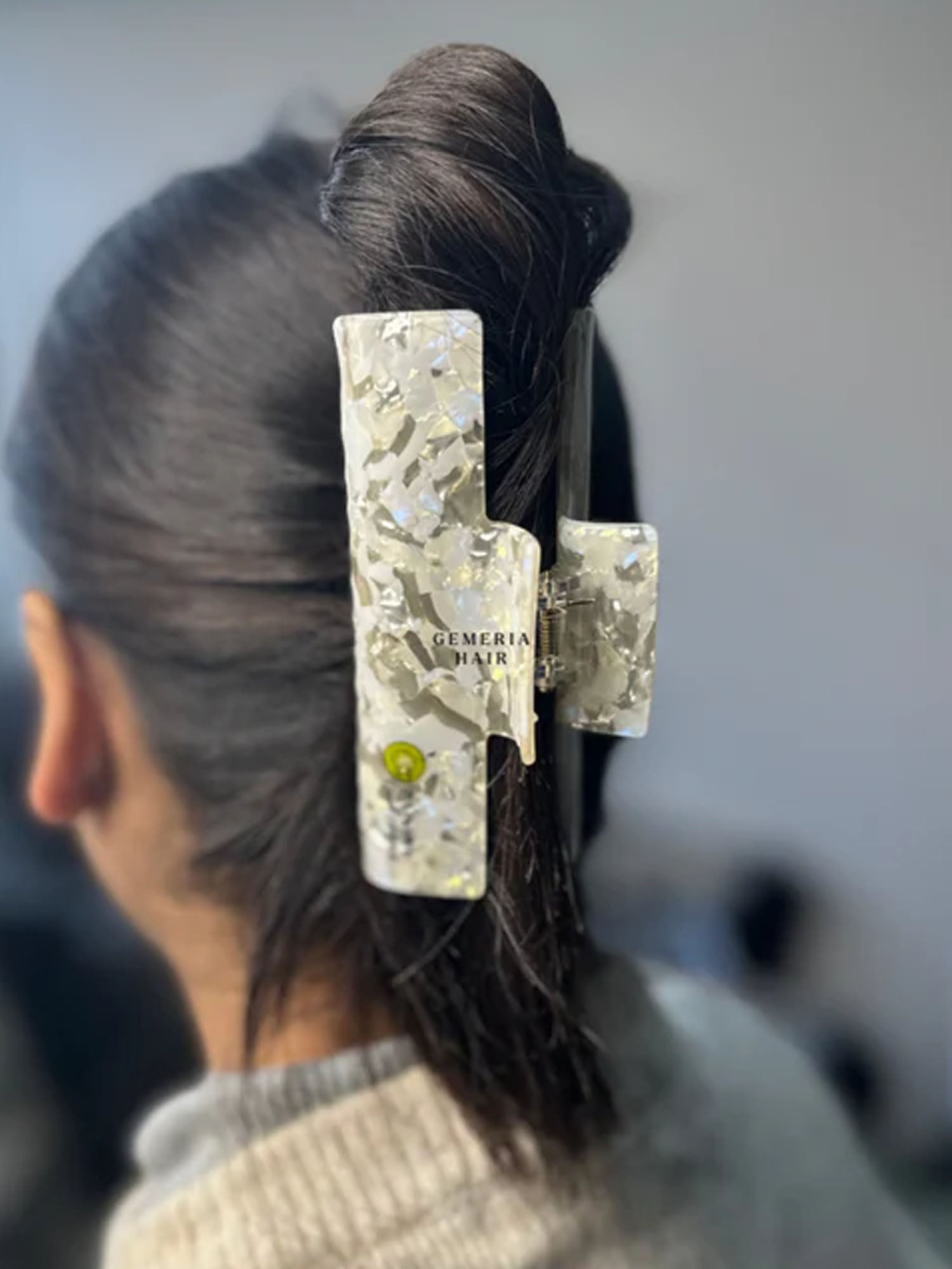 Textured Acrylic Hair Claw Clip