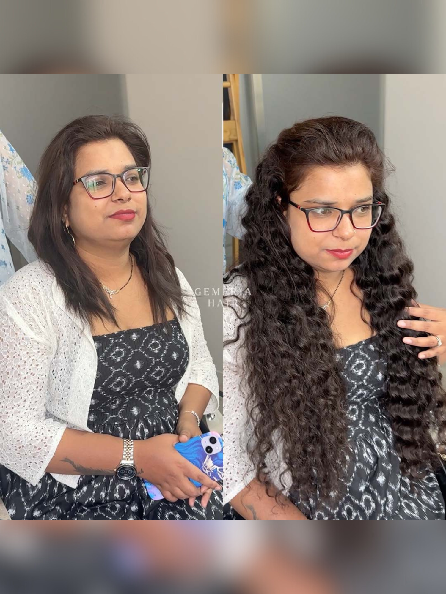 Deep Curly Half Head Wig
