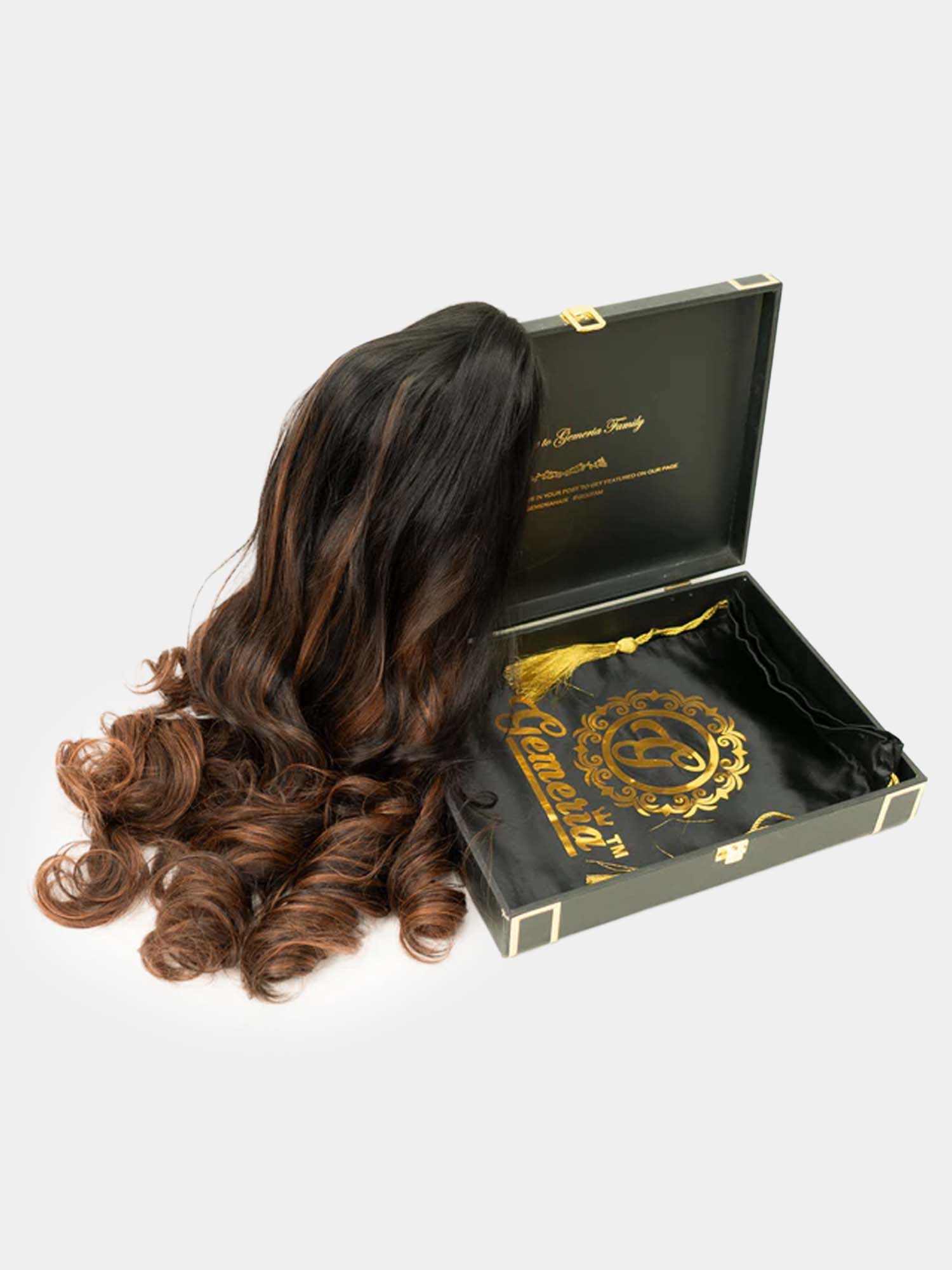 Caramel Brown Balayage | Half Head Wig
