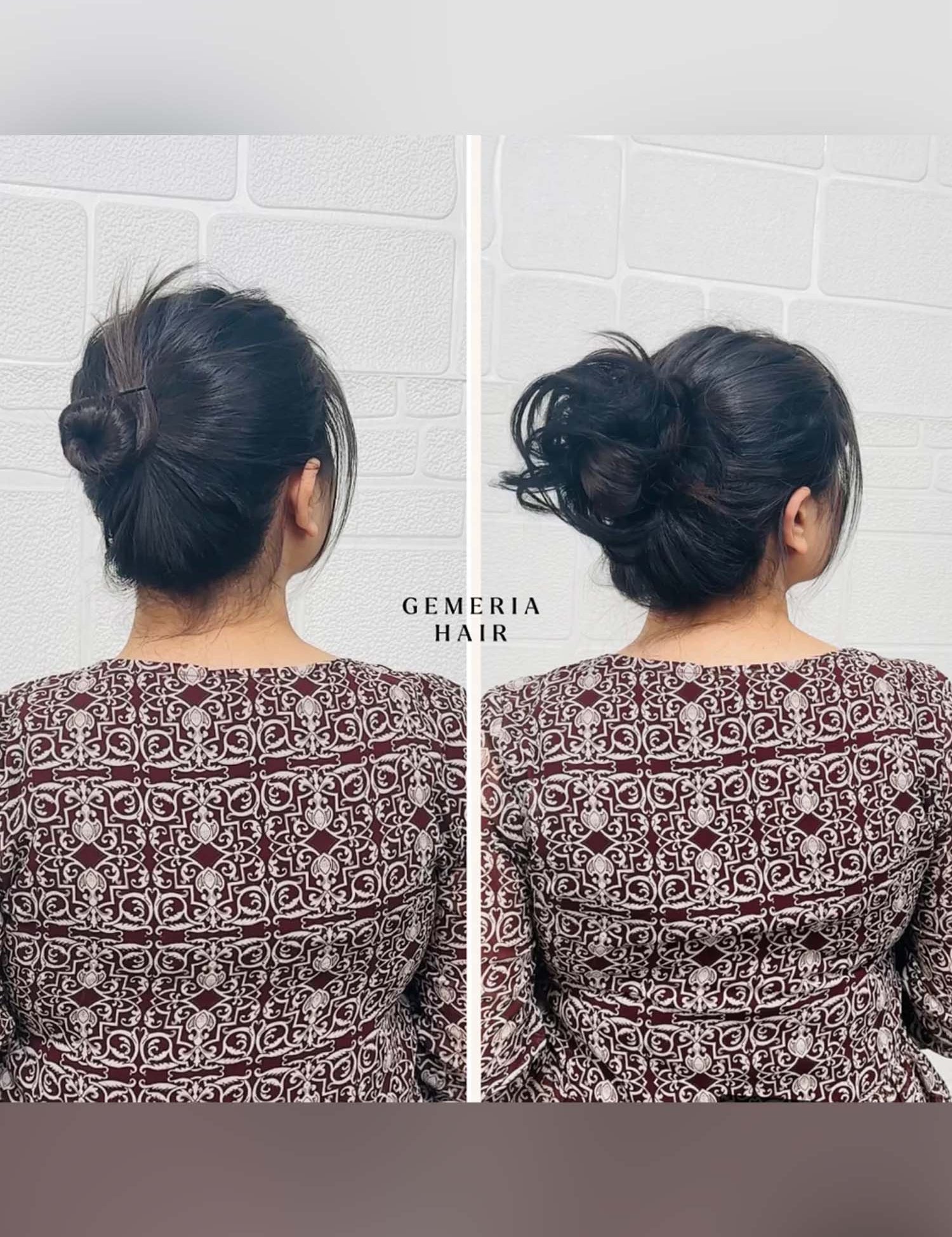 Faux scrunchie bun