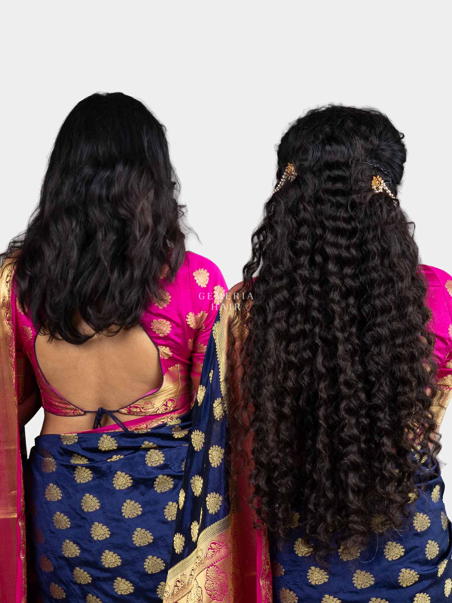 Deep Curly Half Head Wig
