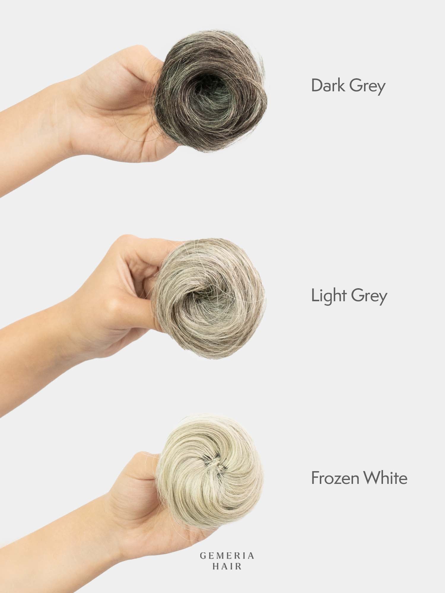 Grey | Clip-on Bun