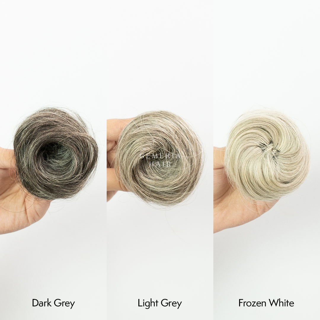 Grey | Clip-on Bun