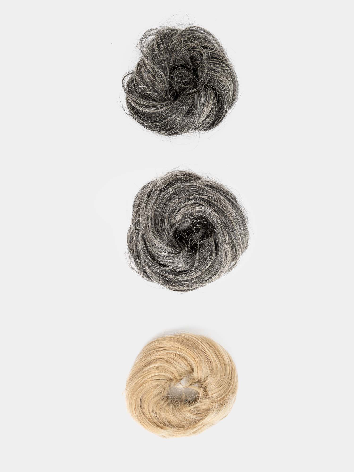 Salt & Pepper | Grey | Faux Scrunchie Bun