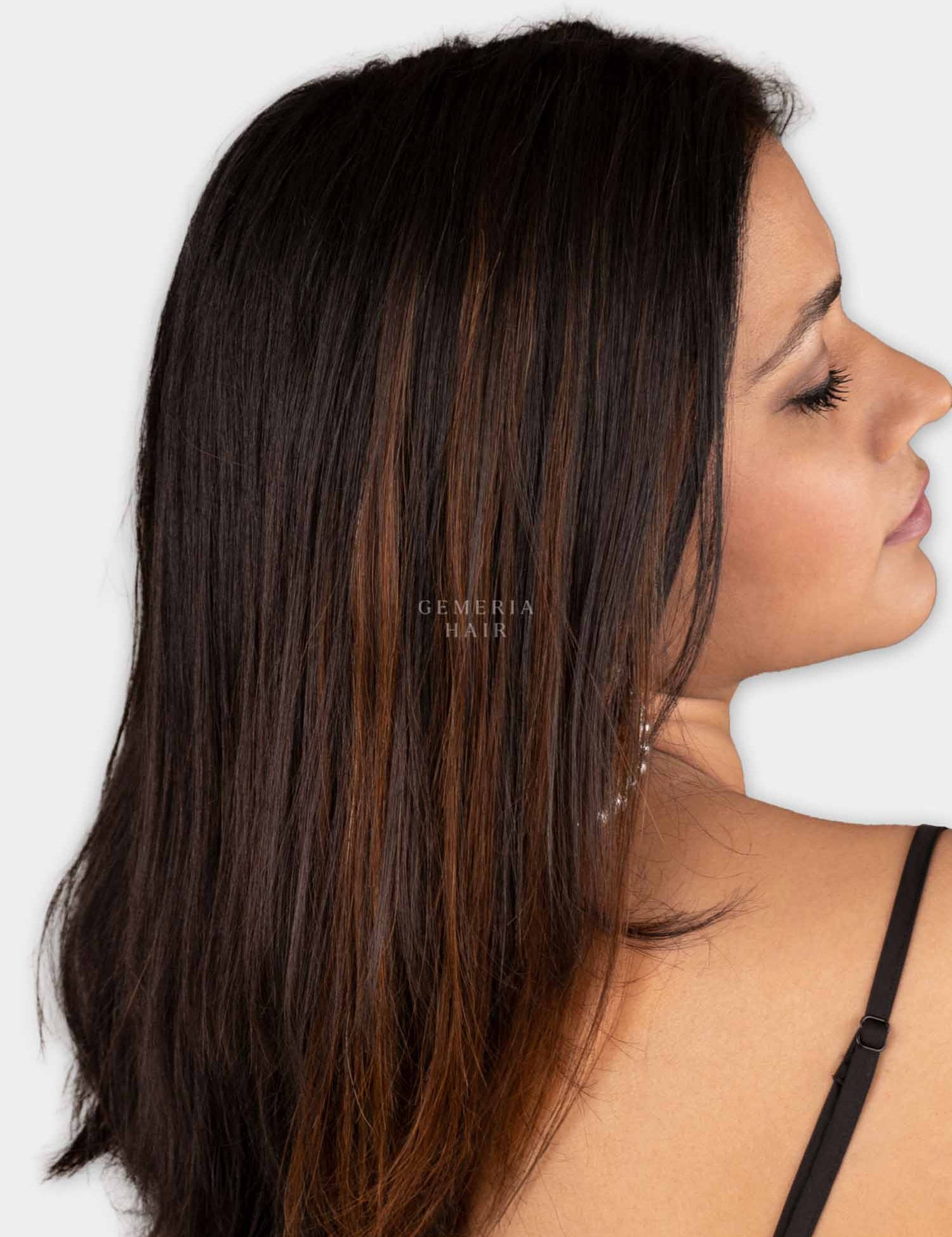 Brown single clip highlight