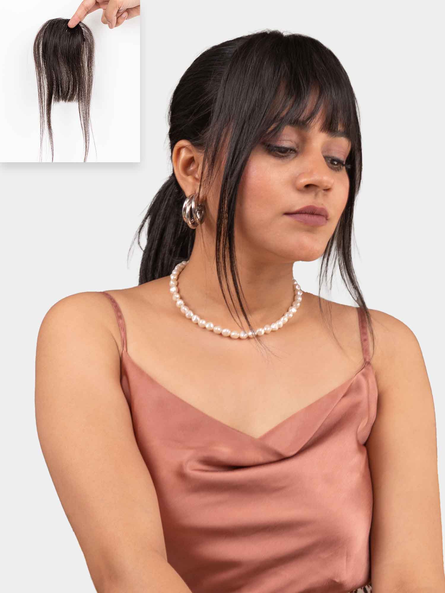 Style Bangs Clip Bangs Back Clip-In Bangs With Sides Human Hair