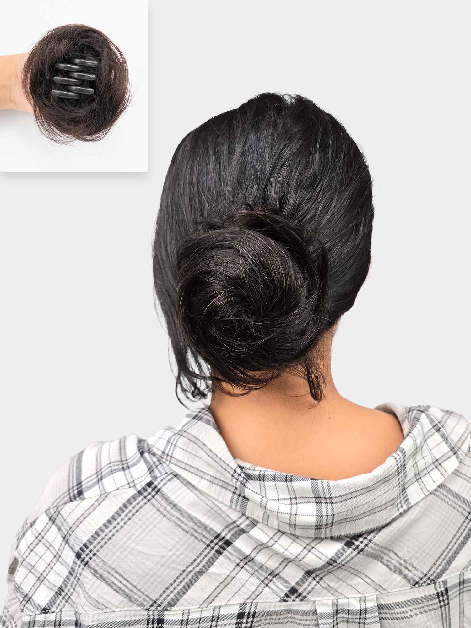 Hair bun artificial discount