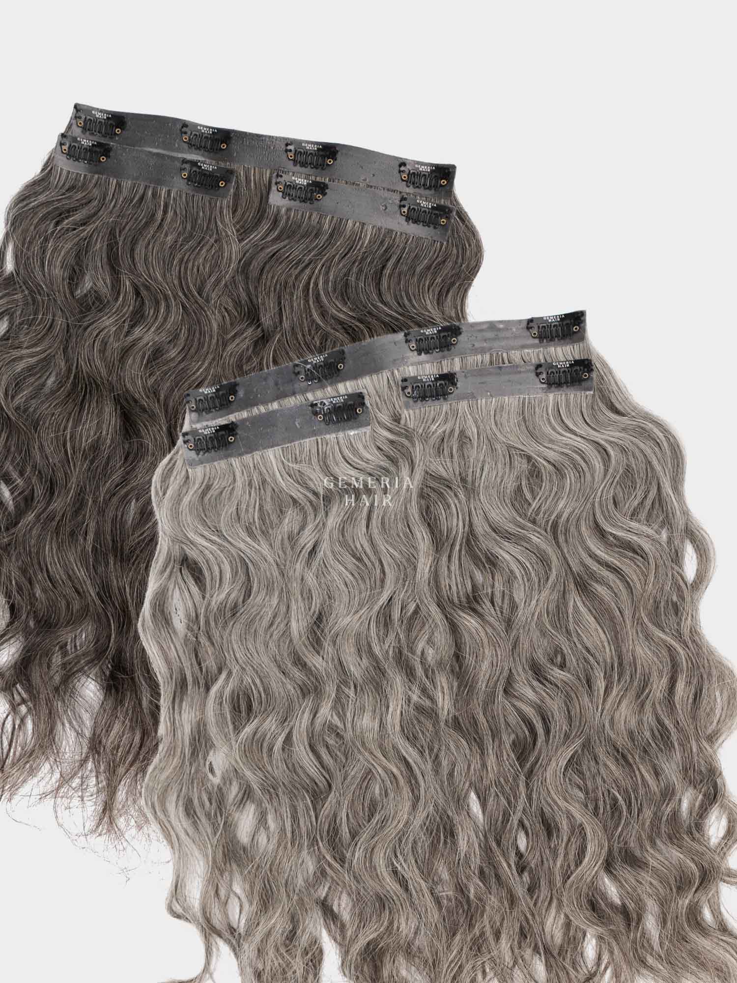 Grey Hair | Seamless | 3-piece Set Clip-In Hair Volumizer