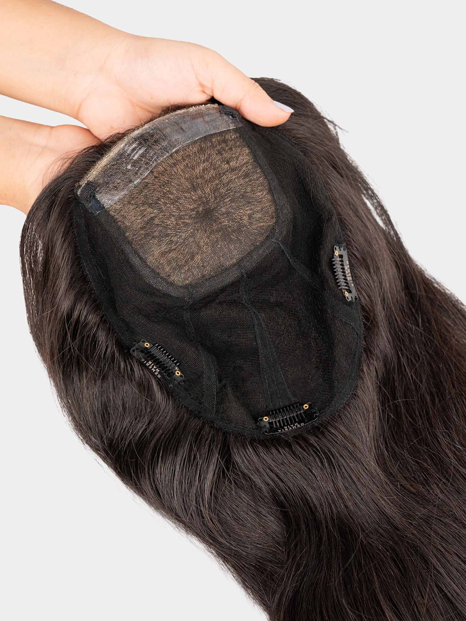 4"x8" | Volume Hair Topper | Crown Hair Topper | Bio-Base | Straight