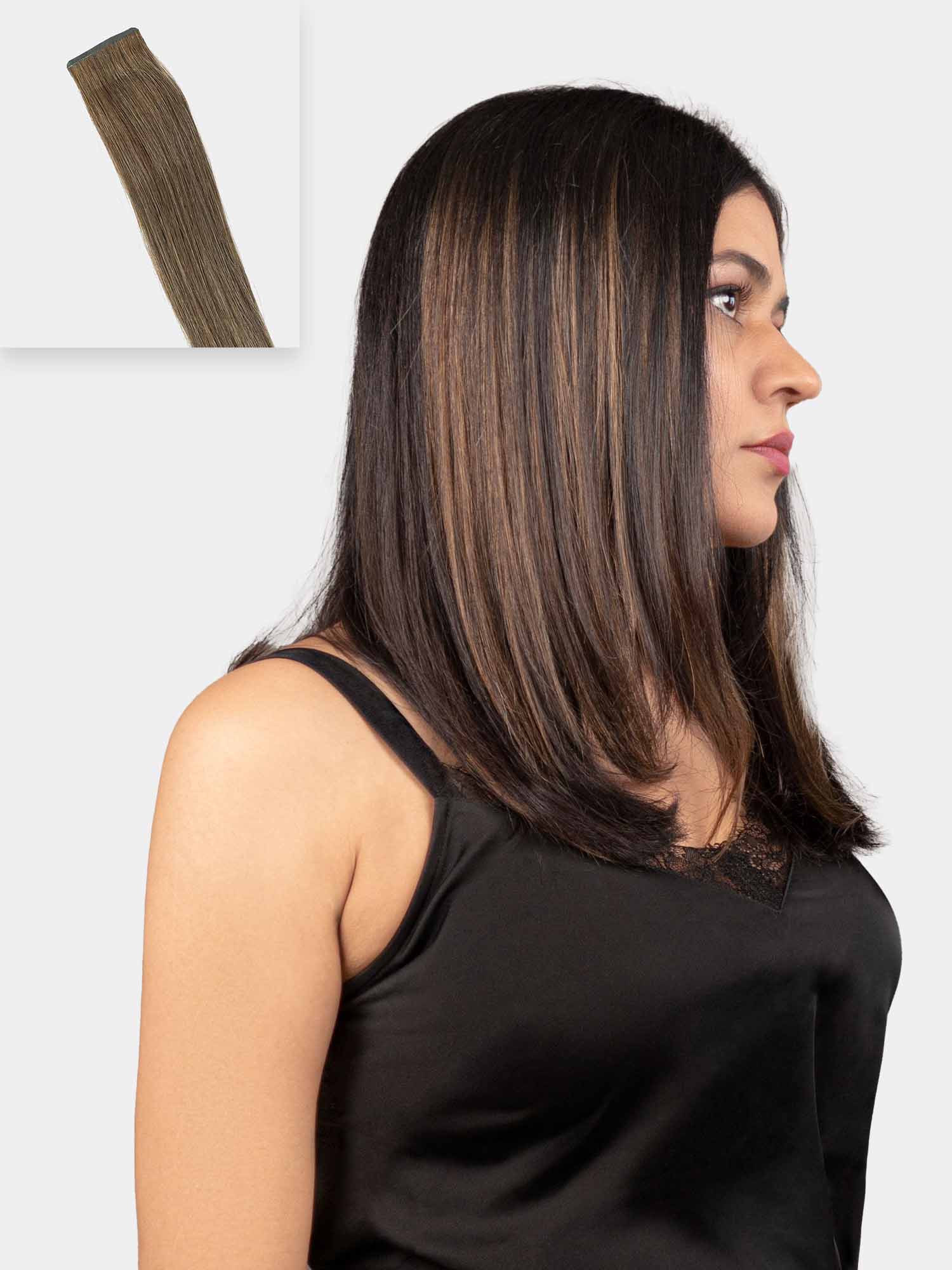 Ash Brown Single Clip Highlights Gemeria Hair Gemeria Hair