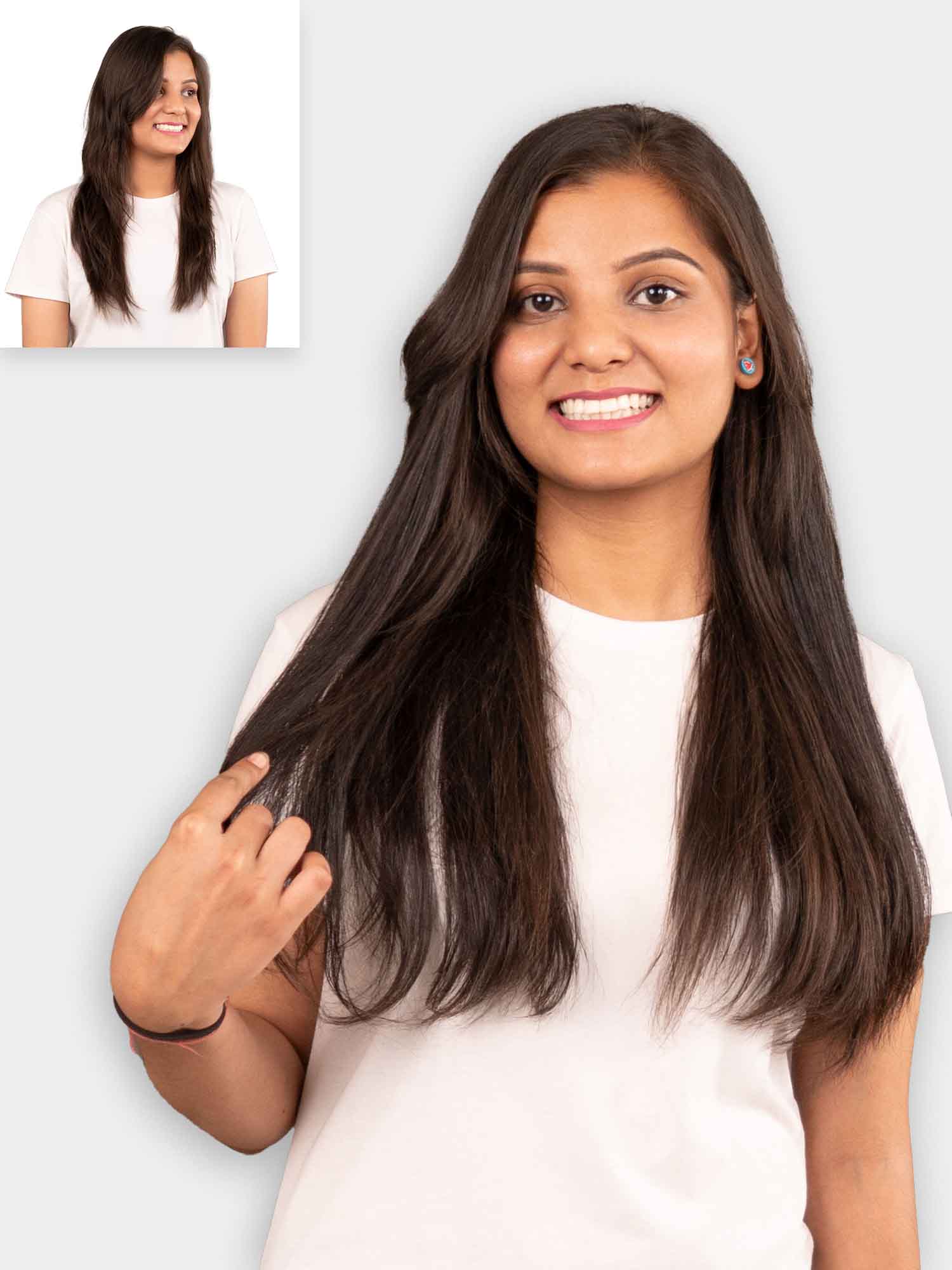 Seamless | 3 Piece Set Clip-In Hair Volumizer | Straight