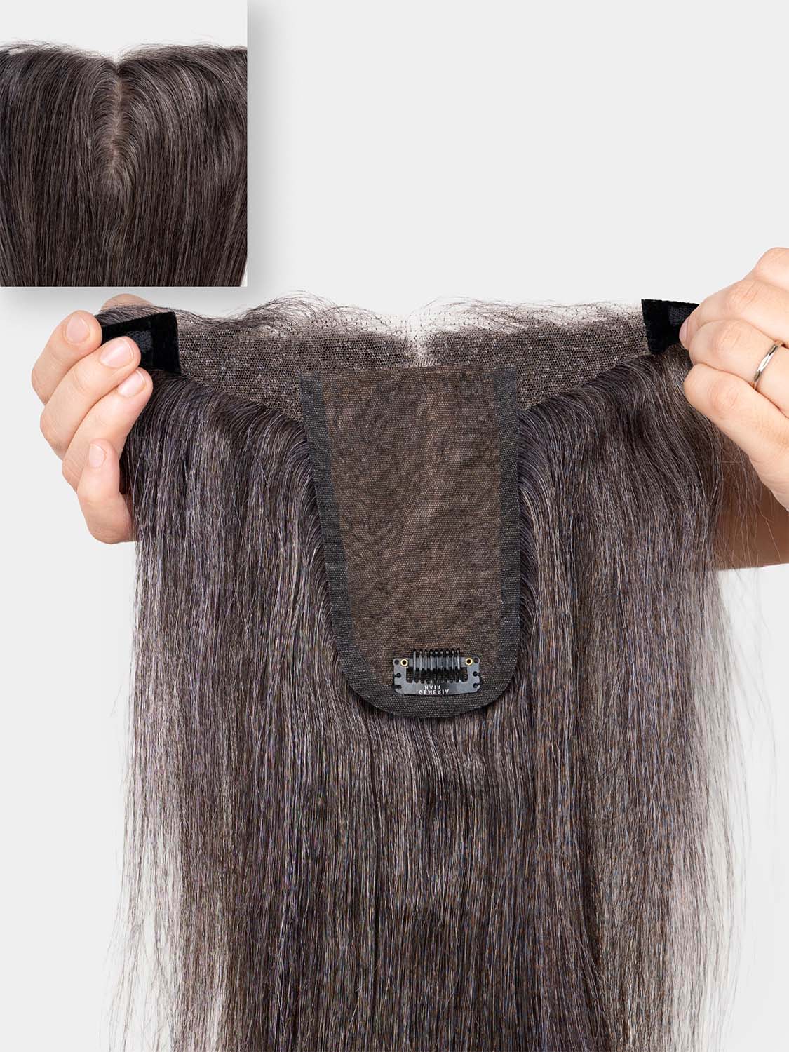 Front Lace Hair Band Topper | Bio-Base | Dark Grey