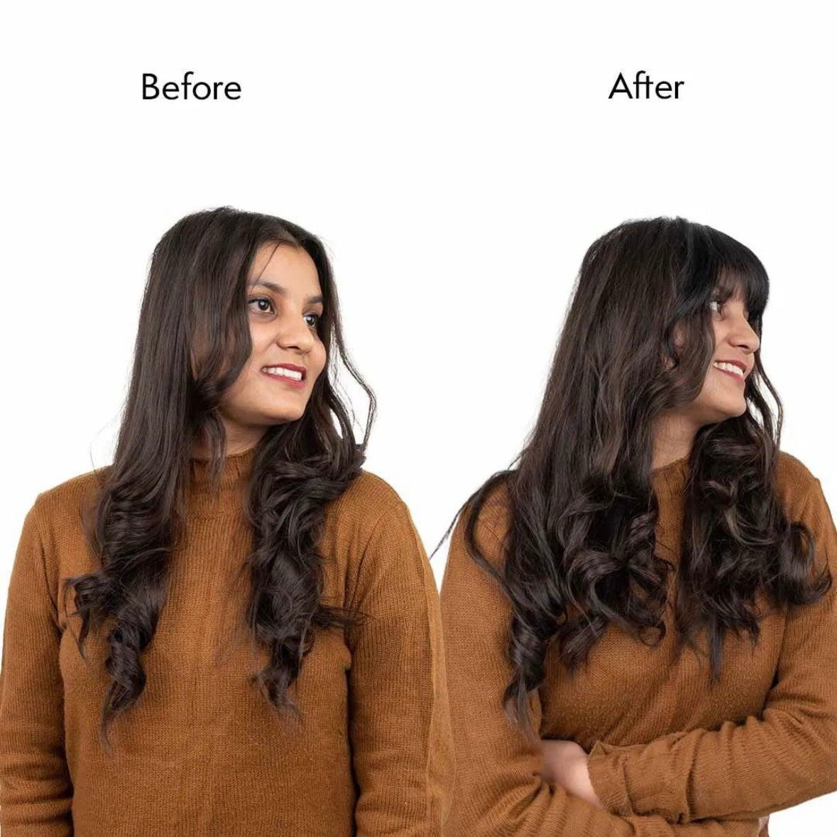 Wavy 2 piece set clip-in volumizer