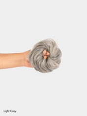 Salt & Pepper | Grey | Faux Scrunchie Bun