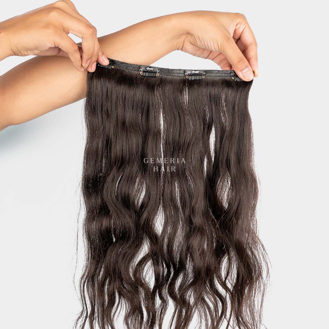 Seamless 1 Piece Clip In Volumizer Wavy