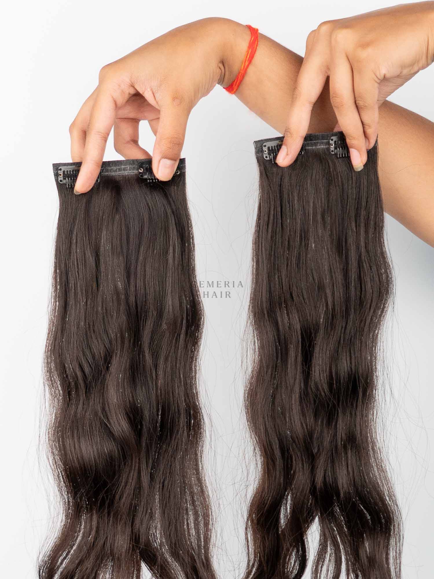 Seamless | 2 Piece Set Clip-In Volumizer | Wavy