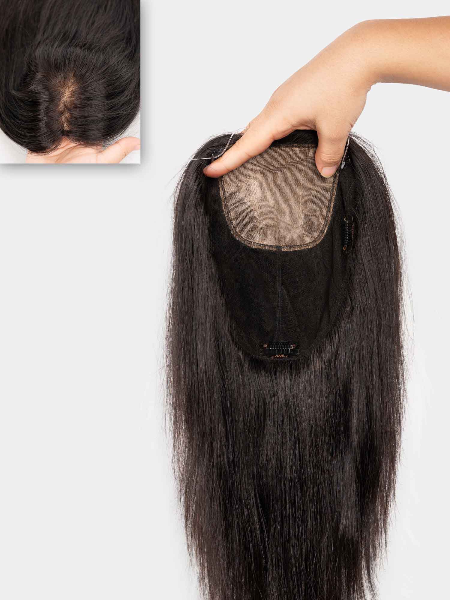 5"x8" | Silk Base Crown Hair Topper