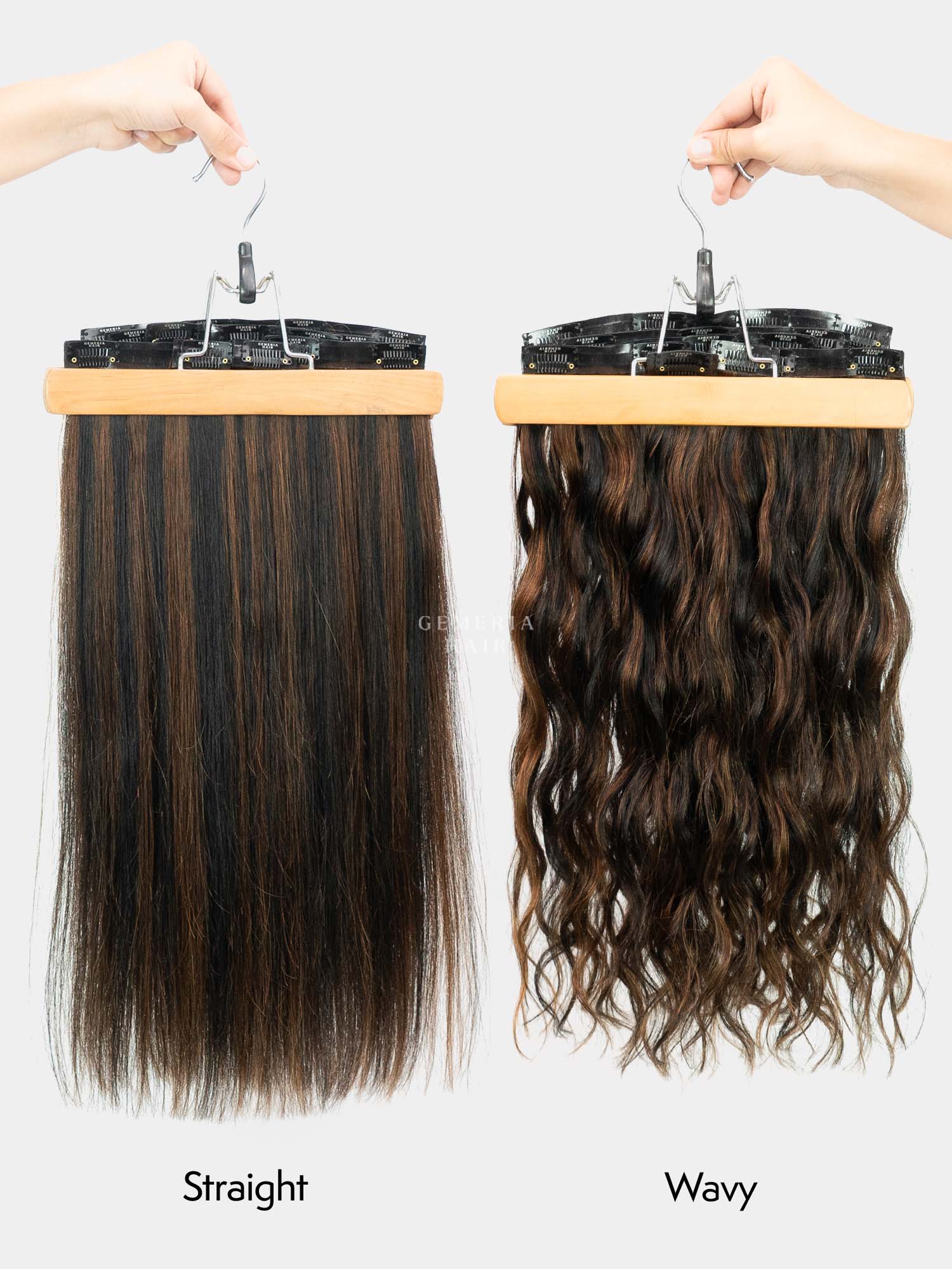 Dark Brown Balayage | Seamless | 7 Set Clip-In Hair Extensions