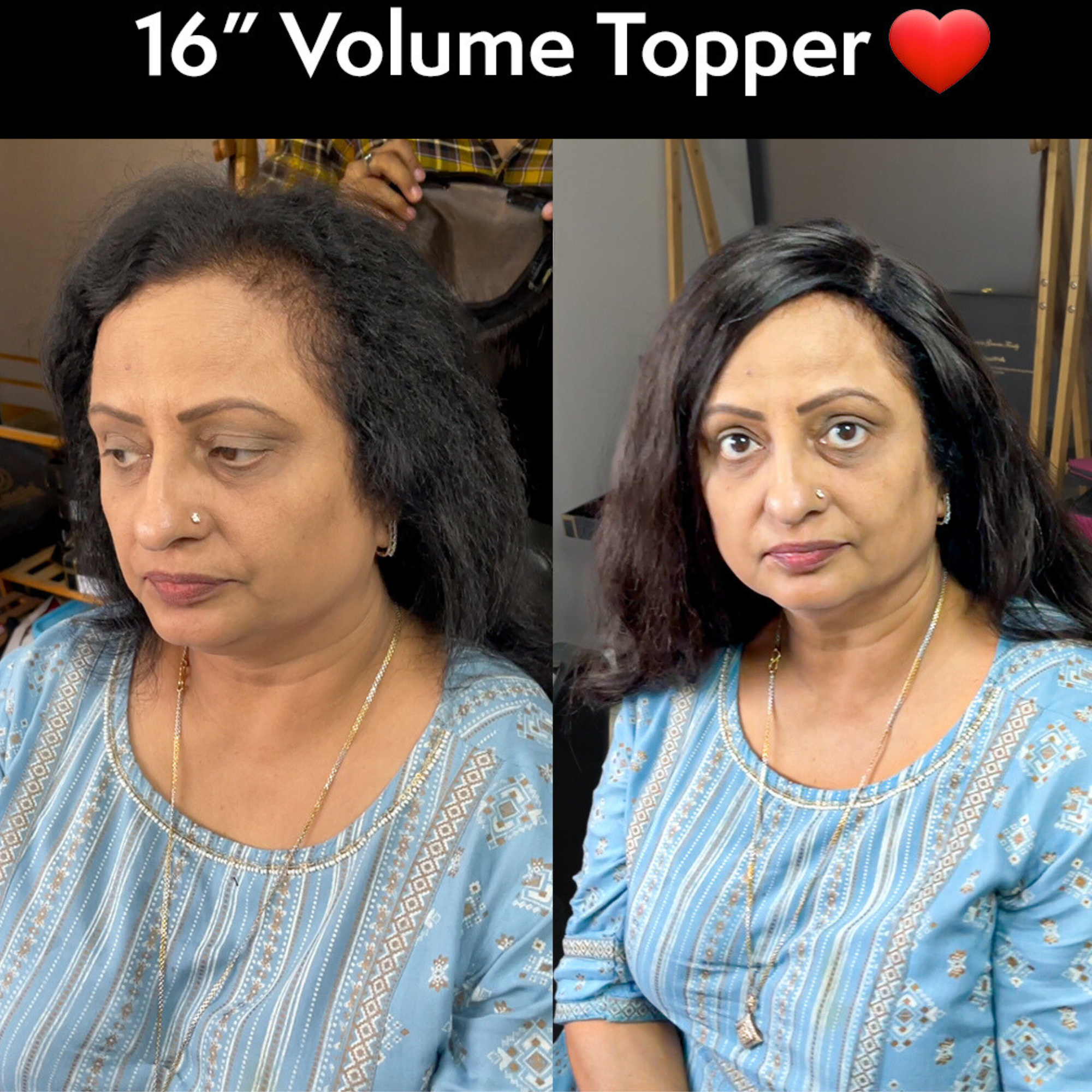 6"x8" | Volume Hair Topper | Crown Hair Topper