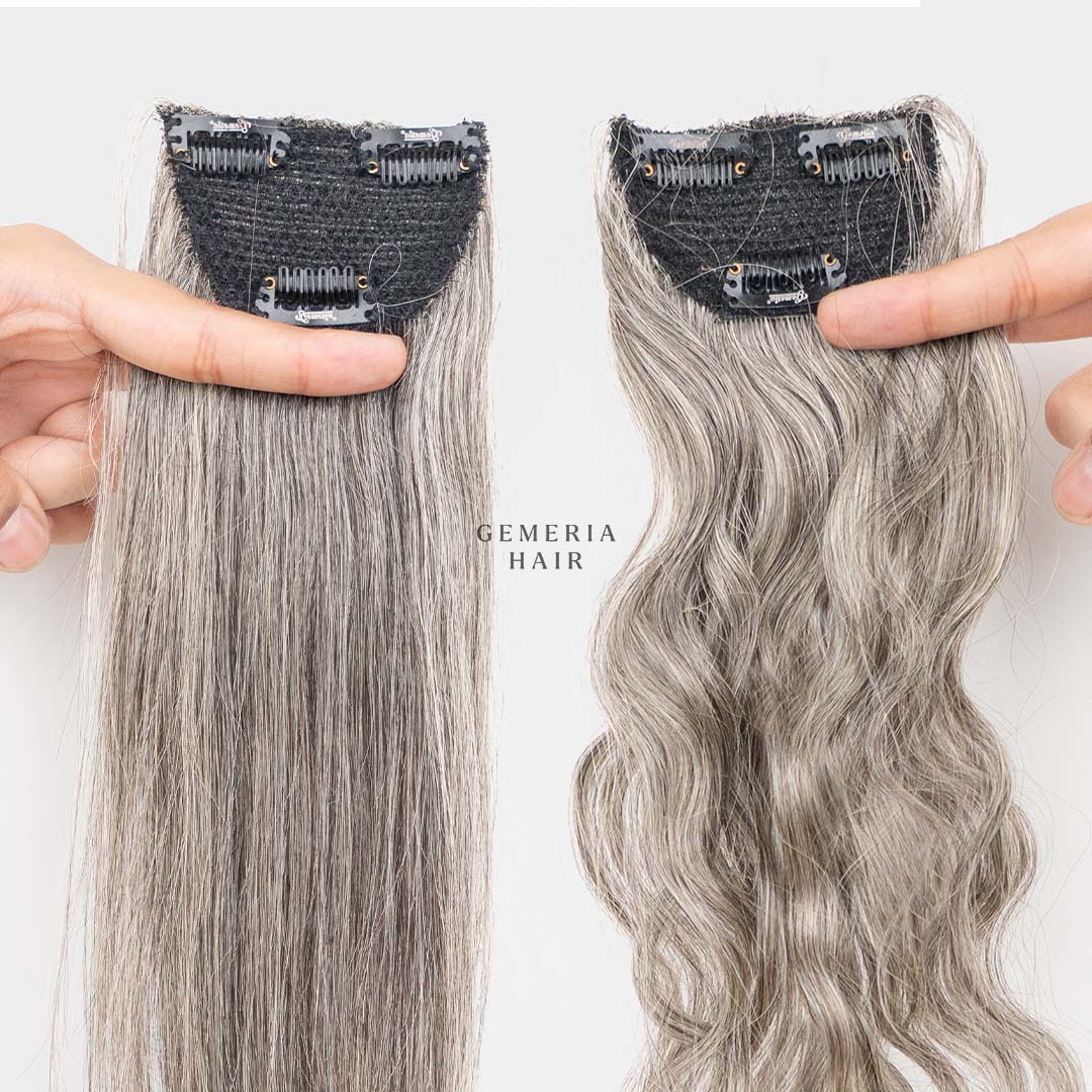 Invisible Wide Cover-Up | Grey Hair | 3" Hair Patch