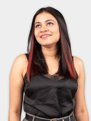 Wine Red Single Clip Highlights