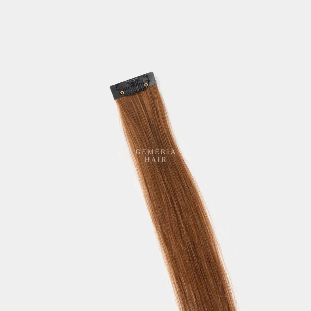 caramel brown single clip highlight